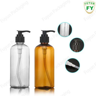 শারীরিক লোশন জন্য 300ML শ্যাম্পু পাম্প ডিস্পেনসর বোতল অ্যাম্বার রঙ