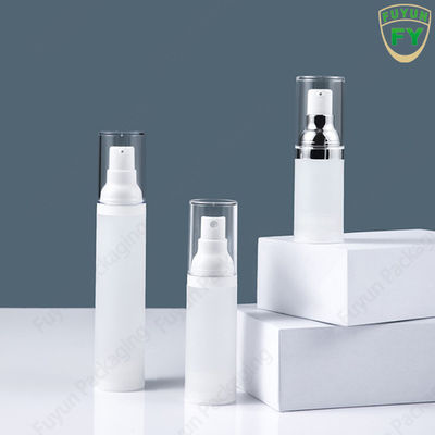 পাইকারি 50ml খালি ট্র্যাভেল মিনি ভ্যাকুয়াম ক্লিয়ার গোল এয়ারলেস লোশন ক্রিম প্লাস্টিকের বোতল ত্বকের যত্নের জন্য