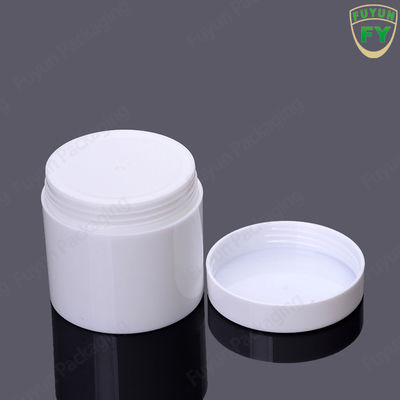 ভ্রমণের জন্য উপযুক্ত সাদা whiteাকনা সহ মার্জিত 100 মিলি প্রসাধনী পাত্রে