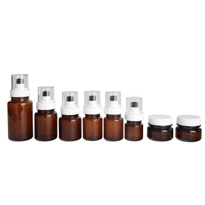 Fuyun 40ml 60ml অ্যাম্বার স্কিনকেয়ার প্লাস্টিক পাম্প বোতল ক্রমাগত স্প্রে