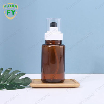 Fuyun 40ml 60ml অ্যাম্বার স্কিনকেয়ার প্লাস্টিক পাম্প বোতল ক্রমাগত স্প্রে