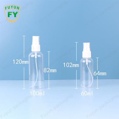 মিনি ক্লিয়ার 80ml 100ml পারফিউম ফাইন মিস্ট প্লাস্টিক স্প্রে বোতল