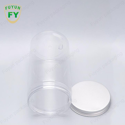 অ্যালুমিনিয়াম ক্যাপ ফুড গ্রেড সহ 30ml 40ml 150ml স্বচ্ছ প্লাস্টিক প্যাকেজিং জার