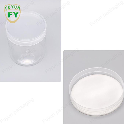 অ্যালুমিনিয়াম ক্যাপ ফুড গ্রেড সহ 30ml 40ml 150ml স্বচ্ছ প্লাস্টিক প্যাকেজিং জার