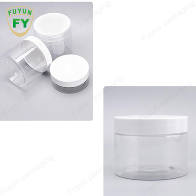 অ্যালুমিনিয়াম ক্যাপ ফুড গ্রেড সহ 30ml 40ml 150ml স্বচ্ছ প্লাস্টিক প্যাকেজিং জার