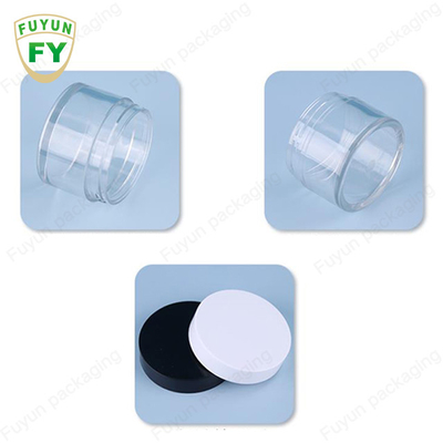 Fuyun 30ml 50ml পোষা প্লাস্টিক পরিষ্কার প্রশস্ত মুখ চোখ মুখ ঘুম কাদা ক্রিম জার