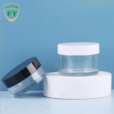 Fuyun 30ml 50ml পোষা প্লাস্টিক পরিষ্কার প্রশস্ত মুখ চোখ মুখ ঘুম কাদা ক্রিম জার