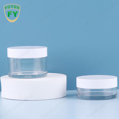 Fuyun 30ml 50ml পোষা প্লাস্টিক পরিষ্কার প্রশস্ত মুখ চোখ মুখ ঘুম কাদা ক্রিম জার