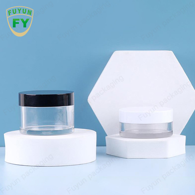 Fuyun 30ml 50ml পোষা প্লাস্টিক পরিষ্কার প্রশস্ত মুখ চোখ মুখ ঘুম কাদা ক্রিম জার