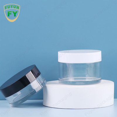 Fuyun 30ml 50ml পোষা প্লাস্টিক পরিষ্কার প্রশস্ত মুখ চোখ মুখ ঘুম কাদা ক্রিম জার
