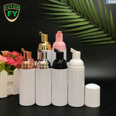 ক্লিয়ার ক্যাপ সহ 30ml 50ml 80ml গোল্ড ফোম পাম্প বোতল