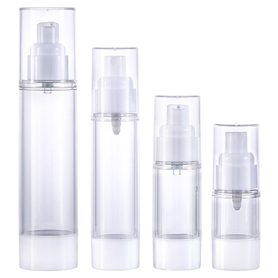 1oz 60ml 80ml 100ml PP মিনি এয়ারলেস কসমেটিক বোতল প্লাস্টিক লোশন কন্টেইনার