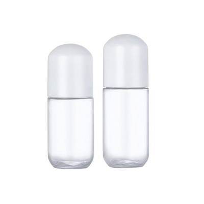 18ml 20ml প্লাস্টিক পাম্প বোতল ক্যাপসুল আকৃতি পরিষ্কার PET টোনার বোতল