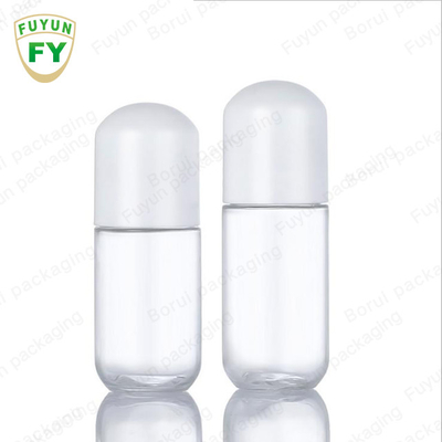 18ml 20ml প্লাস্টিক পাম্প বোতল ক্যাপসুল আকৃতি পরিষ্কার PET টোনার বোতল