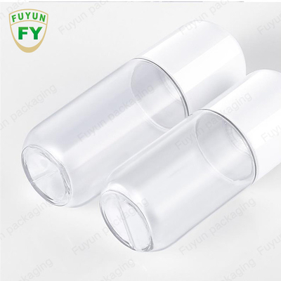 18ml 20ml প্লাস্টিক পাম্প বোতল ক্যাপসুল আকৃতি পরিষ্কার PET টোনার বোতল
