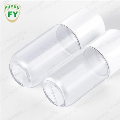 18ml 20ml প্লাস্টিক পাম্প বোতল ক্যাপসুল আকৃতি পরিষ্কার PET টোনার বোতল