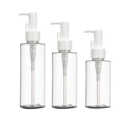 শরীরের তেলের জন্য 160ml 200ml ক্লিয়ার PET প্লাস্টিক পাম্প বোতল