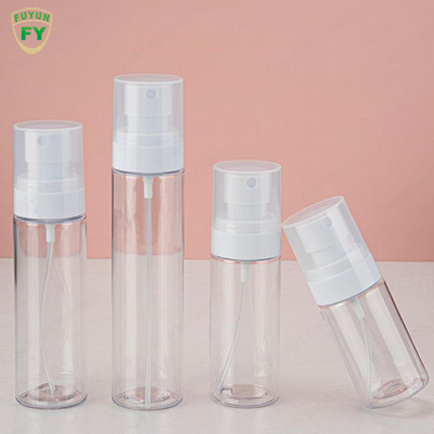 80ml 100ml Skincare কসমেটিক স্প্রে বোতল ফ্ল্যাট শোল্ডার