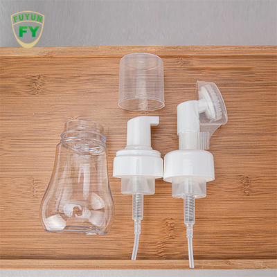 সিলিকন ব্রাশ হেড সহ হট স্ট্যাম্পিং 150ml ফোম পাম্প বোতল