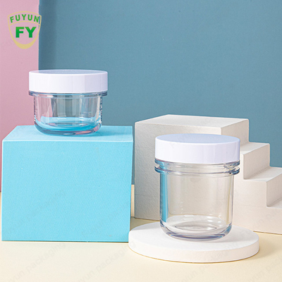 1.69oz 3.38oz ঘন হওয়া পরিষ্কার প্লাস্টিক প্যাকেজিং জার সোজা দিক