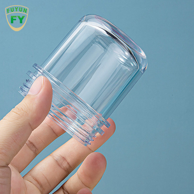 1.69oz 3.38oz ঘন হওয়া পরিষ্কার প্লাস্টিক প্যাকেজিং জার সোজা দিক