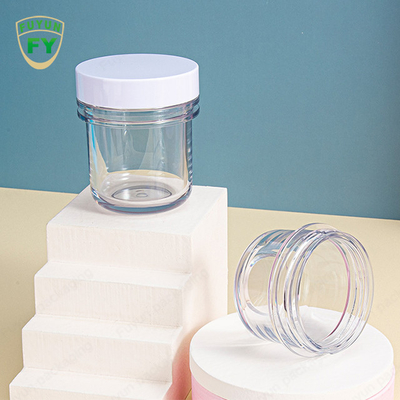 1.69oz 3.38oz ঘন হওয়া পরিষ্কার প্লাস্টিক প্যাকেজিং জার সোজা দিক